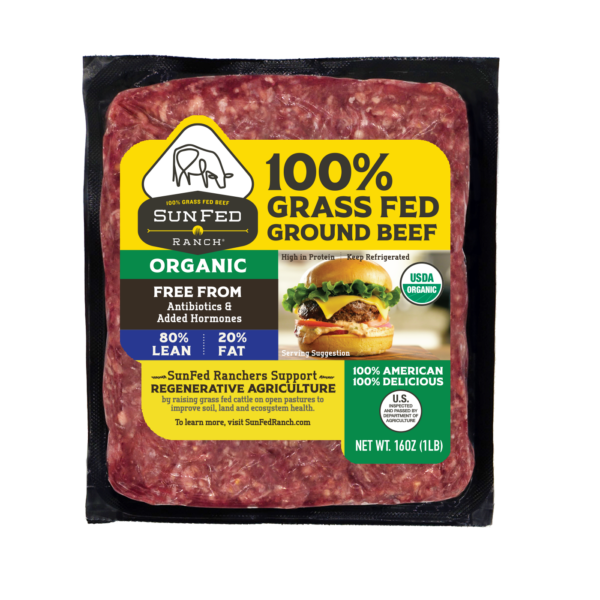 Organic Ground Beef 80/20 - Packaging Front
