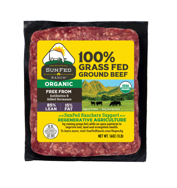 Organic Ground Beef 85/15 - Packaging Front