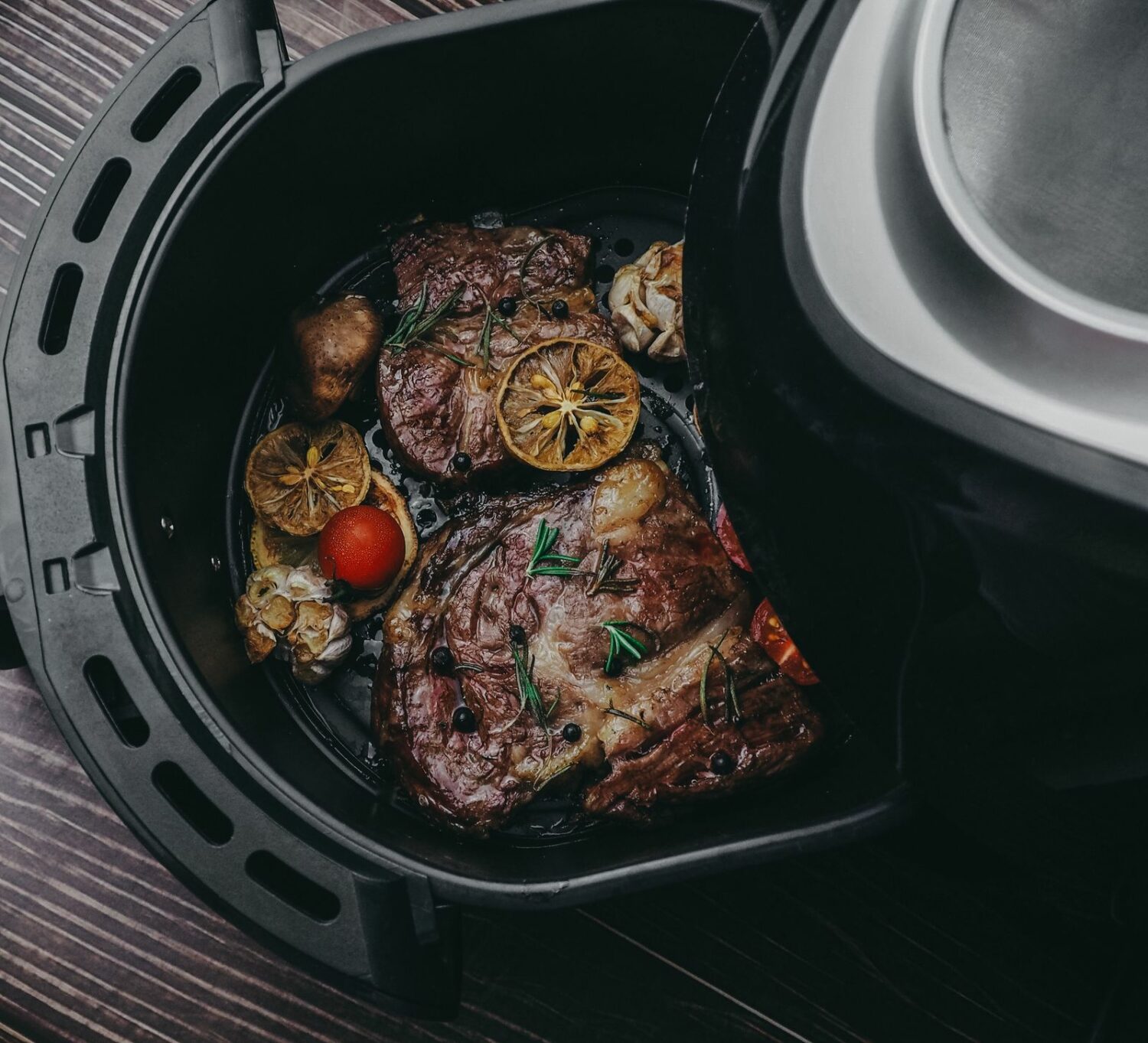 Air Fried SunFed Sirloin with Lemon Garlic Butter