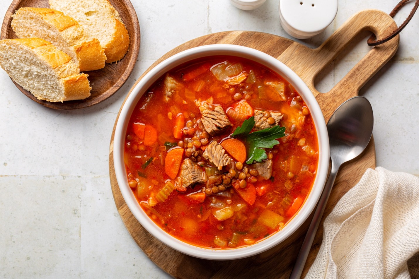 SunFed Ranch Beef Lentil Soup