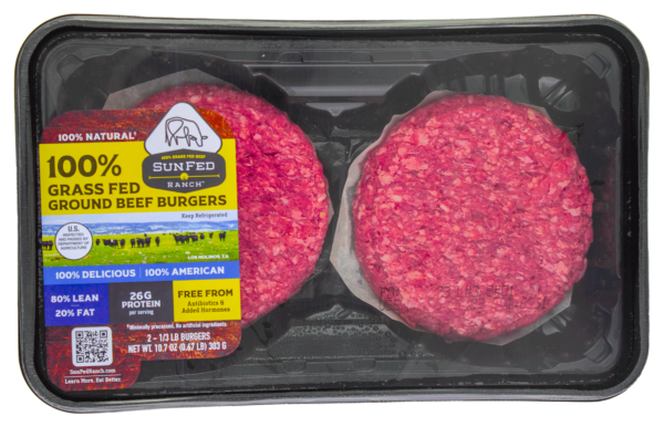 Natural Fresh Burgers 80/20 - Packaging Front
