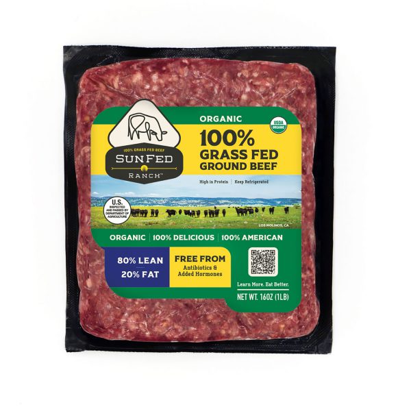 Organic Ground Beef 80/20 - Packaging Front