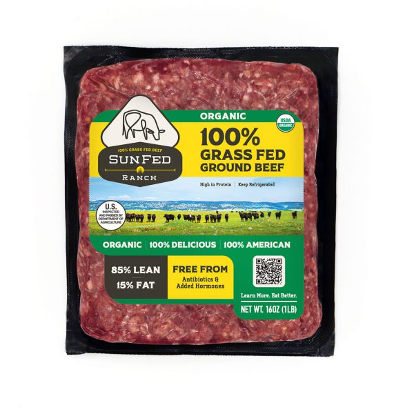 Organic Ground Beef 85/15 - Packaging Front
