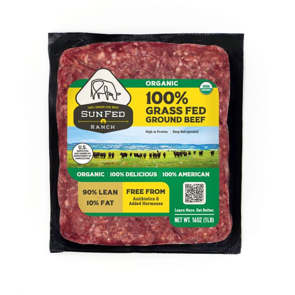 Organic Ground Beef 90/10 - Packaging Front