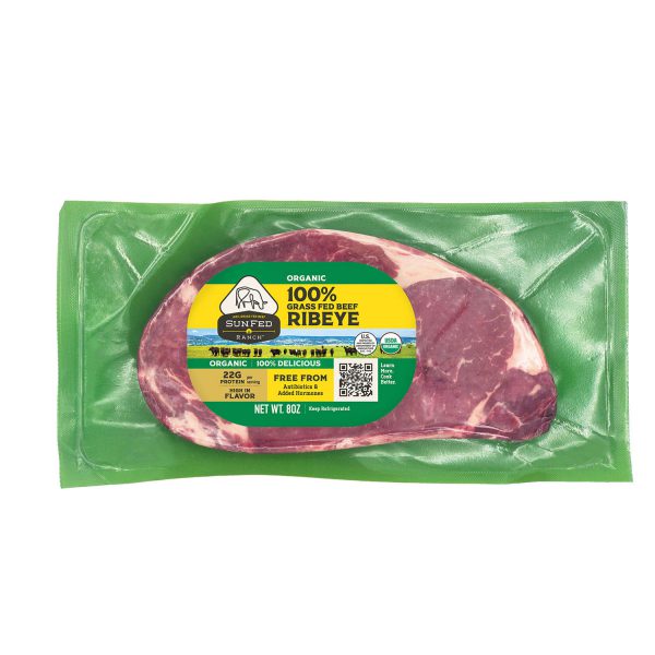 Organic Ribeye Steak - Packaging Front