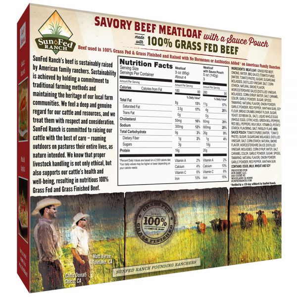 Savory Beef Meatloaf - Packaging Back