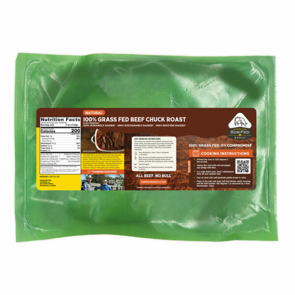 Beef Chuck Roast - Packaging Back