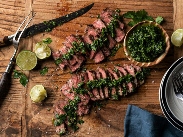 Chimichurri-Marinated Strip Filets Recipe