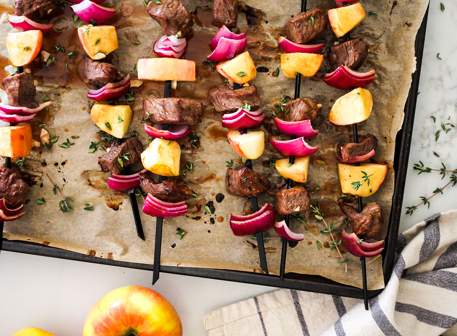 Steak Kabobs with Apple Cider Marinade