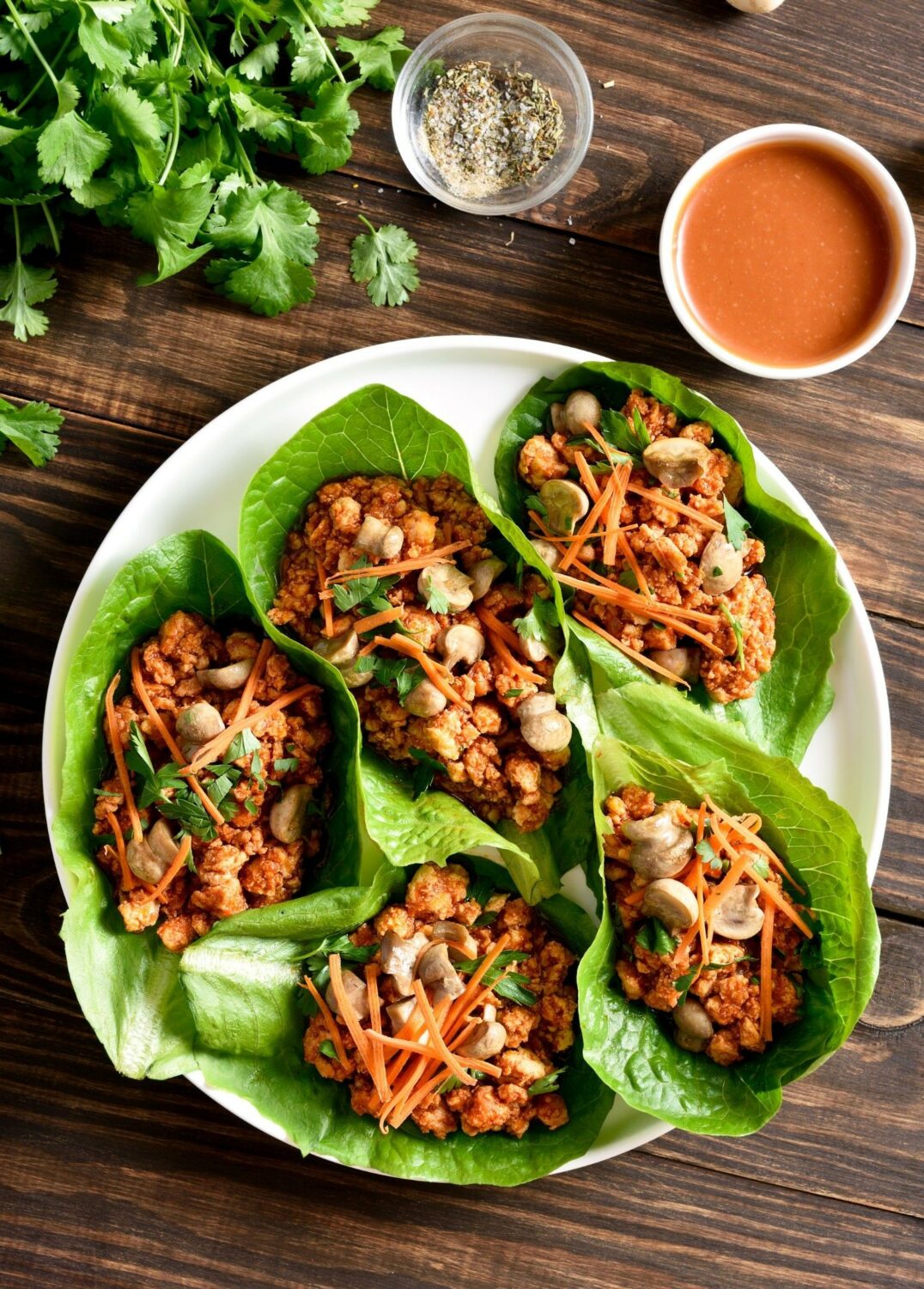 Asian Minced Meat Lettuce Wraps Recipe